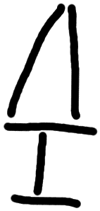 Sign A312, tracing from ARKH 3a