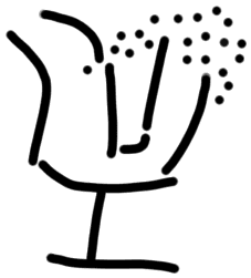 Sign A361, tracing from TY 3a