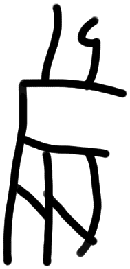 Sign A594, tracing from ZA 15b