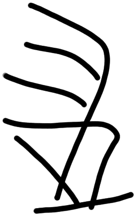 Sign A621, tracing from HT 23a