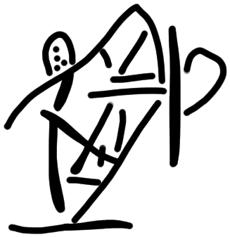 Sign A656, tracing from HT 26a