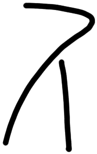Sign A706 H, tracing from HT 23a
