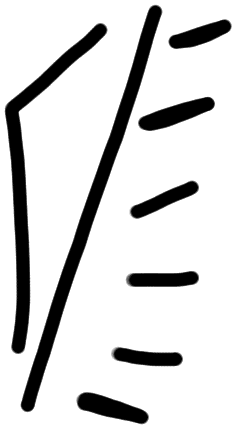 Sign A7096 L, tracing from KH 76