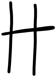 Sign A710 W, tracing from KH 77