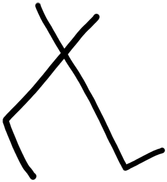 Sign AB46 je, tracing from KN 22a