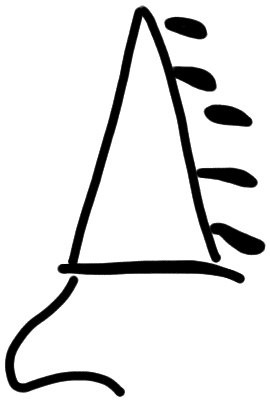 Sign AB74 ZE, tracing from HT 16